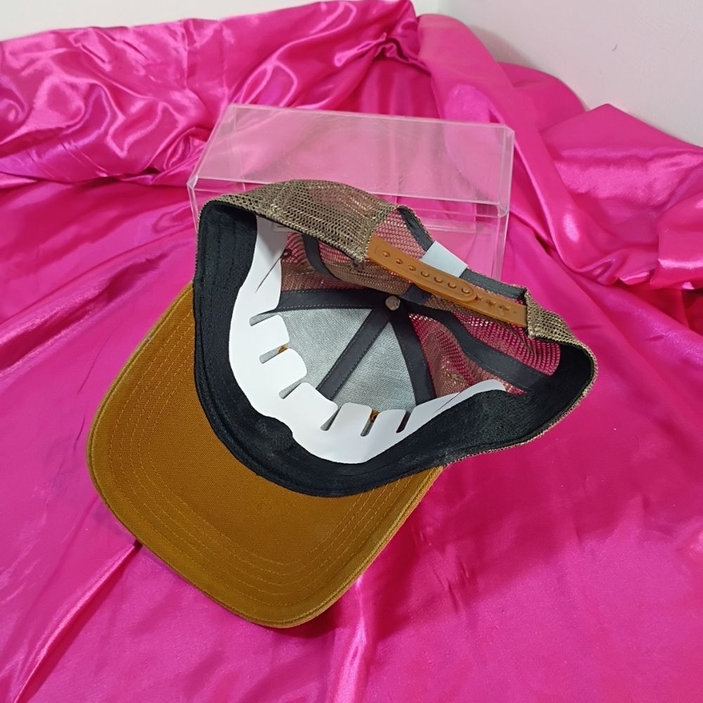 Carhartt Mesh Back Logo Graphic Baseball Hat Cap Brown 14806. - Picture 3 of 7